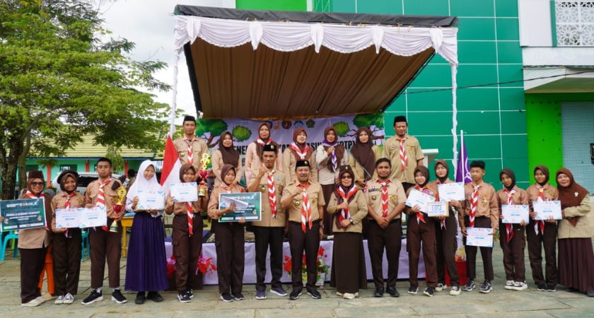 MTS NEGERI 2 BOALEMO GELAR PENERIMAAN TAMU PASUKAN