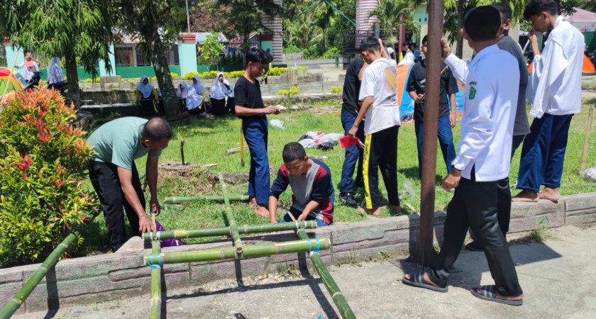 Siswa MTs Negeri 2 Boalemo Siap Meriahkan Penerimaan Tamu Penggalang
