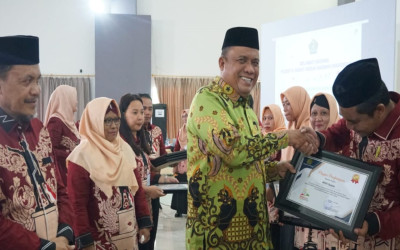 MTsN 2 Boalemo Sabet Tiga Penghargaan Pada Rakerda Kemenag Boalemo